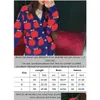 Womens Sweaters Women Long Sleeve Sweater Woman V-Neck Knit Cradigan Coats Geometric Top Lady T Shirt High Quality Autumn Trendy Outdo Dho4D