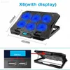 Laptop Cooling Pads Gaming Laptop Stand Air Cooler Notebook Stand Holder With 4 Fans Cooling Fan Base Suit For 13 Inch 14 Inch 15.6 Inch Laptop L2309230