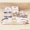 Gift Wrap Feiluan Marble Styles Mti Jewelry Package Display Cards Arrival Hair Clip/Claw Accessoreis Card50Add50Oppbagper1 Drop Deli Otxcf