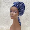 Andra evenemangsfestleveranser Silk Soft Turban Cap Women Cap African Stain Cap Hats Nigerian Turban Cap Ladies Headwear Casual Streetwear Female Muslim 230923