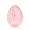 Förvaringslådor Makeup Egg Beauty Powder Puff Basket Transparent Eggpuff Shell Portable Travel