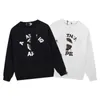 Diseñador con capucha S Graffiti Line Impresión Carta Hombres y mujeres Casual Felpa suelta Cuello redondo Suéter Jersey Camiseta de manga larga