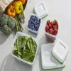 Storage Bottles Produce Saver Medium And Large Plastic Containers 6-Piece Set Kitchen Organizer Squeeze Bottle Small Container