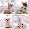 Dog Apparel Party Cosplay Small Clothes Winter Warm Comfortable Pet Cloak Pajamas Hoodies Blanket Nightgown