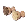 Brosses de nettoyage Brosse Palm Bamboo Manche court Brosses à vaisselle rondes Sisal Pot Drop Livraison Maison Jardin Housekee Organisation Ménage Dhsek