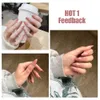 False Nails 24PCS stiletto false nail tips Midlength Gradients press on nails wearable full cover fashion fingernails patch for girls 230922