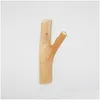 Ganci per binari 1 pezzo artigianale in legno naturale ramo di un albero gancio da parete decorativo appendiabiti in legno montato adesivo autoadesivo ganci1 goccia Deli Otssc