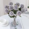 Dekoratif Çiçekler 5 PCS Yapay İpek Top Chrysantemum Buket Düğün Kemeri Ev Eve Süs Flowerpot Dekor Aksesuarları Sahte Çiçek