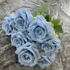 Decorative Flowers Artificial Rose Flower Floral Bouquet Home Decoration Table Garden Ornament Wedding Party Gift Po Prop Supplies