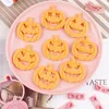 Backformen 13PCS Set Halloween Ausstechformen DIY Kürbis Gesicht Keks Fondant Embosser Stempel Kuchen Dekorieren Werkzeug Liefert 230923