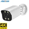IP -kameror Ny 4K 8MP Surveillance Camera Audio Outdoor Poe H.265 Metal Bullet Home Color Night Vision Security CCTV 230922