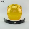 サイクリングヘルメットヘルメットバブルバイザー最高品質オープンフェイスオートバイ12色利用可能なビンテージフロントガラスシールド230923