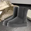 2023 Femmes Hiver Ultra Mini Boot Designer Bottes à plateforme australienne pour hommes en cuir véritable Bottines chaudes en fourrure Chaussure de luxe EU44 Bottes de neige pour femmes AAAA999X