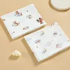 Blankets Cartoon Print Baby Swaddles Wrap Breathable Cotton Blanket Infant Sleeping Bag Comfortable Bedding Crib Accessories