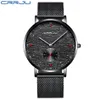 Relogio Masculino CRRJU Nuovi Uomini Della Vigilanza di Affari di Lusso Impermeabile Sottile Maglia Orologio Da Polso Al Quarzo Moda Sport Militare Orologio Maschile304t