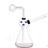 2pcs conception mignonne Bong en verre tuyau d'eau épaisseur brûleur à mazout Bongs avec 30mm boule barboteur Dab plate-forme cendrier narguilés avec pot d'huile de tige inférieure