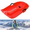 Sledding Solid Snow Sled Speeder Flyer Flying Board Toboggan Sledge With Pull Rope And Handles For Winter Sports 231017