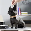 Nyhetsartiklar French Bulldog Coin Bank Box Piggy Bank Figurin Hemdekorationer Mynt förvaringslåda Holder Toy Child Gift Money Box Dog for Kids 230923