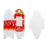 Weihnachtsdekorationen 12 Stück Süßigkeiten-Geschenkboxen Weihnachtsmann Schneemann Elch Kekse Verpackungsbox Frohe Heimdekoration Jahr Noel 230923
