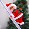 Christmas Toy Supplies Christmas Decorative Gifts Santa Electric Toys Climbing Ladder Rod Rope Bead Curtain Somersault Plush Doll Family Children Gift 230923