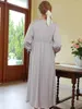 Damen-Nachtwäsche, französische Seide, Prinzessinnen-Pyjamas, Nachthemden, Frühling und Herbst, viktorianisch, sexy, zweiteiliges Nachtkleid, Robe, Homewear