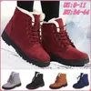 Women Winter 661 Ladies Snow Lace Up Boots Female Non Slip Plush Fur Shoes Keep Warm Ankle Botas Plus Size 35-43 230923