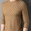 Herensweaters Pullover Gebreide trui Herfst en winter Jeugdmode Koreaanse editie Ronde hals Casual pasvorm