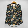 Blouses pour femmes plante afrique du sud chemisier fleur imprimé Kawaii Design décontracté femmes chemise classique printemps à manches longues haut surdimensionné
