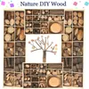 Konst och hantverk DIY Kids Nature Wood Art Craft Toys Creative Original Handgjorda träblock Twig Ritning på Wood Educational Toys for Children 230923