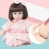 Dockor 45 cm Simulering Reborn Doll Born Toddler Soft Vinyl Sleeping Baby Gifts 230922