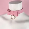 Sautoirs B.CYQZ Colliers Bowknot Sexy Rose Goth Ras Du Cou Punk Ceinture En Cuir Collier Harnais Femmes Filles Harajuku Cou Collier Accessoires 230923