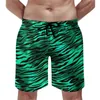Mäns shorts Leopard Print Board Summer Animal Skin Abstract Design Running Beach Short Pants Men Vintage Custom Oversize Swim Trunks