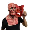 Party Masks DoubleLayer Halloween Mask Ripped Double Bloody Scary Skull Head Face Horror Cosplay Costumes Masque 230922