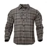 Men's Casual Shirts Spring Outdoor Fan Plaid Tactical Women Long Sleeve Breathable Cotton Shirt Combat Training Military Uniform Camisa