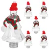 Botellas de almacenamiento 6 Set Contenedor de leche Árbol de Navidad para té Bebida El jugo de caramelo para mascotas