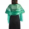 Scarves Sexy Transparent Solid Color Yarn Long Shiny Sunscreen Cloak Shade Shawl Female Wedding Bridesmaid Party Evening Dress Scarf T58 230831