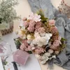 Flores decorativas 10 cabezas ramo de clavo flor de cerezo artificial adorno decorativo para boda fiesta de bienvenida al bebé decoración DIY