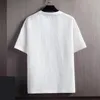 メンズTシャツ夏の半袖ソリッドルーズTシャツ
