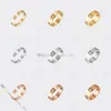 Jewelry Designer for Women Love Screw Ring Designer Ring 3 Diamonds Titanium Steel Rings Gold-Plated Never Fading Non-Allergic,Gold/Silver/Rose Gold, Store/21621802