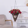 Fiori secchi rosa fiori artificiali rose bouquet eucalipto peonia bianca finta decorazione della tavola di nozze vasi per feste decorazioni per la casa 230923