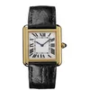 man Women fashion gold case white dial watch Quartz movement watch dress watches 07-3270Z