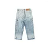 Мужские джинсы, модные мешковатые повседневные брюки в стиле хип-хоп, джинсовая уличная одежда в японском стиле, прямые брюки, брюки-карго