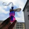 High Quality Glass Bong Hookah Bubbler Double Matrix Perc Glasses Ash Catcher With 10mm Male Oil Burner Clear Hose Water Pipes LL