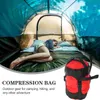 Sovsäckar camping ryggsäck vandring sömnpåse säck rese tillbehör saker hållare kompression förvaring utomhus 230922
