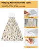 Towel Daisy Flower Lavender Butterfly Hand Microfiber Fabric Hanging For Bathroom Kitchen Quick Dry