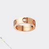 Designer Ring Jewelry Designer for Women Love Ring Wedding Diamonds Ring Titanium Steel Rings Gold-Plated Never Fading Non-Allergi266V