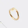 Jewelry Designer for Women Designer Ring Nail Ring Titanium Steel Rings Gold-Plated Never Fading Non-Allergic,Gold,Silver,Rose Gold, Store/21621802