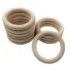 Soothers Teethers 50Mm Baby Wooden Ring Kids Wood Children Diy Jewelry Making Craft Bracelet Soother M1714 Drop Delivery Maternity Hea Dhfrq