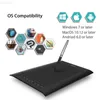 Grafische tablets Pennen Huion H610 PRO V2 Digitale tablet Grafische tekentablet 8192 niveaus Batterijloos pentablet met OTG PC/Android Tekengereedschappen L230923