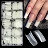 Unhas Falsas 100500pcs Unhas Falsas Artificiais Cobertura Completa Pontas Falsas Acrílicas Claras Cápsulas de Unhas Naturais Ferramentas de Manicure de Extensão de Unhas Francesas 230922